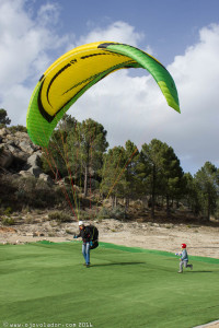 Control de campana con el parapente ITV Jedi 2