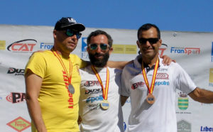 Vicente Palmero, Agustin Len y Javier Sierra, los campeones 2017 de paramotor Slalom
