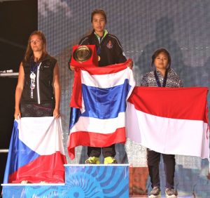9th FAI World Paragliding Accuracy Championship - Female podium