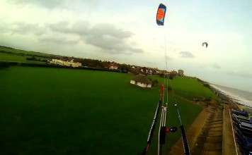 Volando a ras de sueloStreet kiter