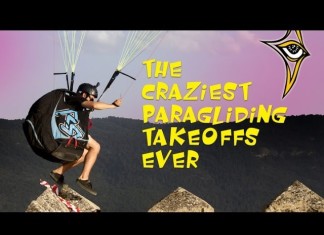 Los despegues de parapente más locos Los despegues de parapente más locos