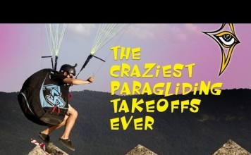 Los despegues de parapente más locos Los despegues de parapente más locos