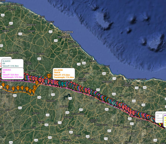 564 km: ¡Nuevo récord del mundo de distancia en parapente x3!