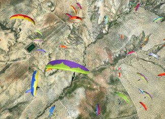 108 km en 3ª manga del Campeonato de España de Parapente Campeonato de España de Parapente 2018 manga 3. Foto: Ernesto Hinestroza / Instagram