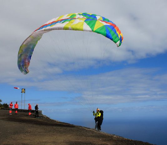 Técnica: Inflado con viento en ladera cortada