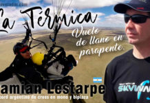 La Térmica 12 Damian Lestarpe, vuelo de llano en parapente.