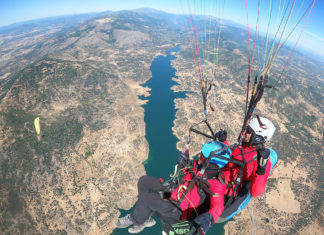Team Daniel Crespo – Umberto Re. Campeonato de España de Parapente biplaza y velas B Bejar 2020. Daniel Crespo y Umberto Re