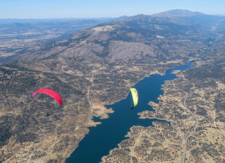 Team Librizi liderando el Campeonato de España/Open de parapente biplaza Roberto y Lorenzo Librizi