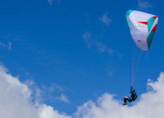 New Pi3 lightweight paraglider by Advance.