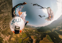 Infinity a salto en traje de alas: ¡David Tejeiro une dos deportes en una maniobra! David Tejeiro salto