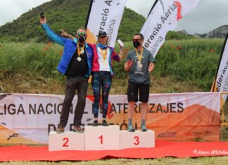 Cristina Fernández gana primera Liga Española de Parapente de Precisión 2021