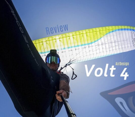 Review: Parapente Volt 4 de Air Design, EN C de dos bandas