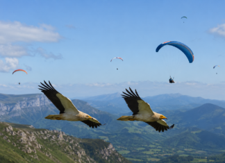 Alimoche y parapentes, Ojovolador y la comunidad de pilotos de parapente denuncian públicamente a la organización Ekologistak Martxan Alimoches y parapentes