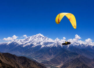 Antoine Girard 400 km de tringulo FAI en Pakistán, nuevo hito en la historia del parapente.