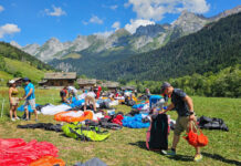 La SRS Le Grand-Bornand, corona a Baptiste Lambert volando una EN-C baja SRS Le Grand Bornand