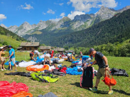 La SRS Le Grand-Bornand, corona a Baptiste Lambert volando una EN-C baja SRS Le Grand Bornand