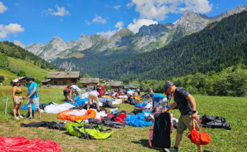 La SRS Le Grand-Bornand, corona a Baptiste Lambert volando una EN-C baja SRS Le Grand Bornand