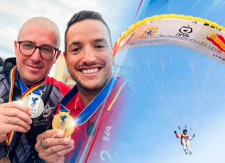 Moncho, campeón de Europa de parapente de precisión tras un tenso desempate con Ivan Pavlov Moncho, campeón de Europa de parapente de precisión