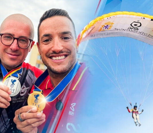 Moncho crowned European paragliding accuracy champion after a tense tie-break with Ivan Pavlov Moncho, campeón de Europa de parapente de precisión