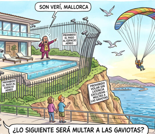 Paragliding in Son Verí and the “private sky” syndrome: will seagulls be fined next? Parapente en Son Verí, Mallorca